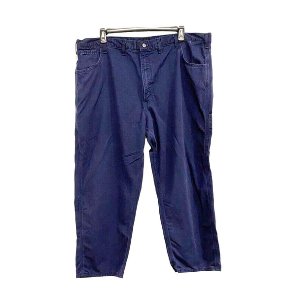 Carhart Carpenter Pants Navy Blue 46 X 30 New Pre Washed - Picture 1 of 5